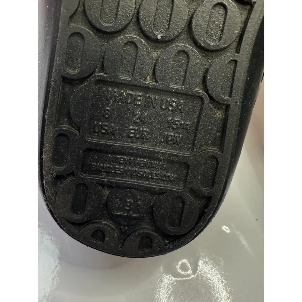 Baubles + Soles Black Heart Jelly Shoes Glitter Slip On Mary Jane Kids Size 8